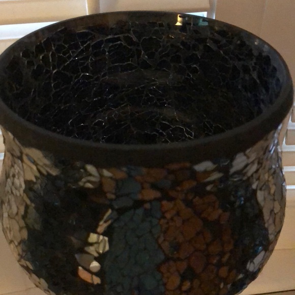 Black crackle candle holders - Picture 4 of 8